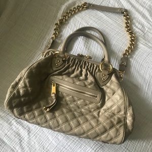 Marc Jacobs Stam quilted grey handbag